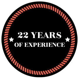 22 years of experience Badge